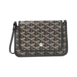 Goyard Plume Shoulder Bag Black Coated Canvas